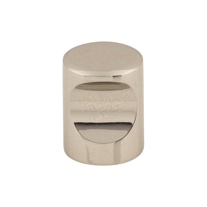 Top Knobs Indent Round Knob - 1" Dia. - Stainless Steel