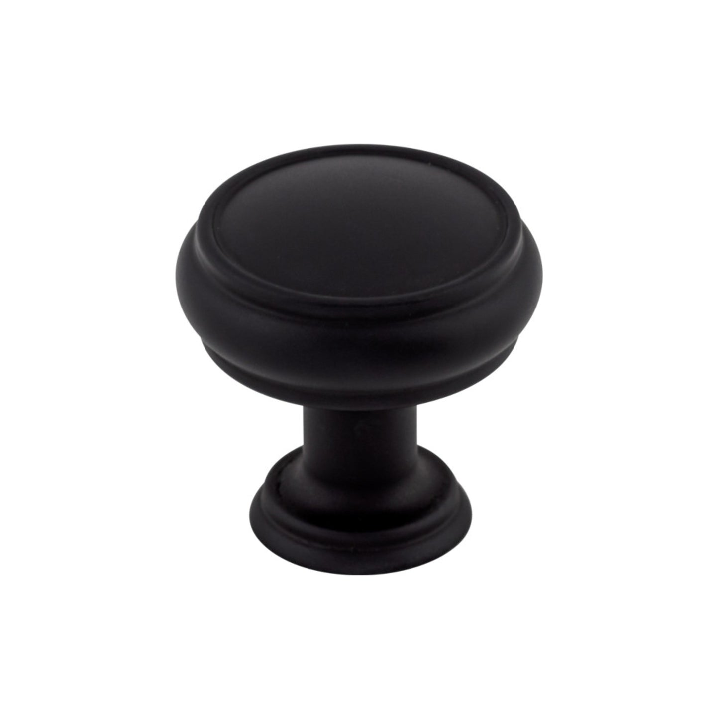 Top Knobs Eden 1 3/16" Diameter Round Knob - Flat Black