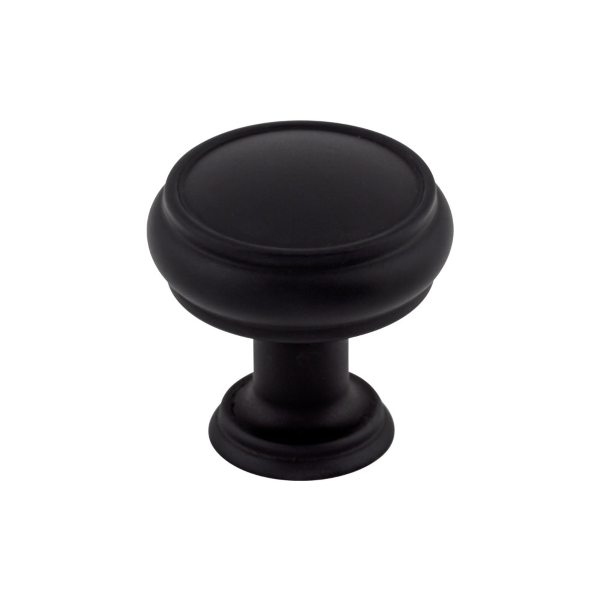 Top Knobs Eden 1 3/16" Diameter Round Knob - Flat Black
