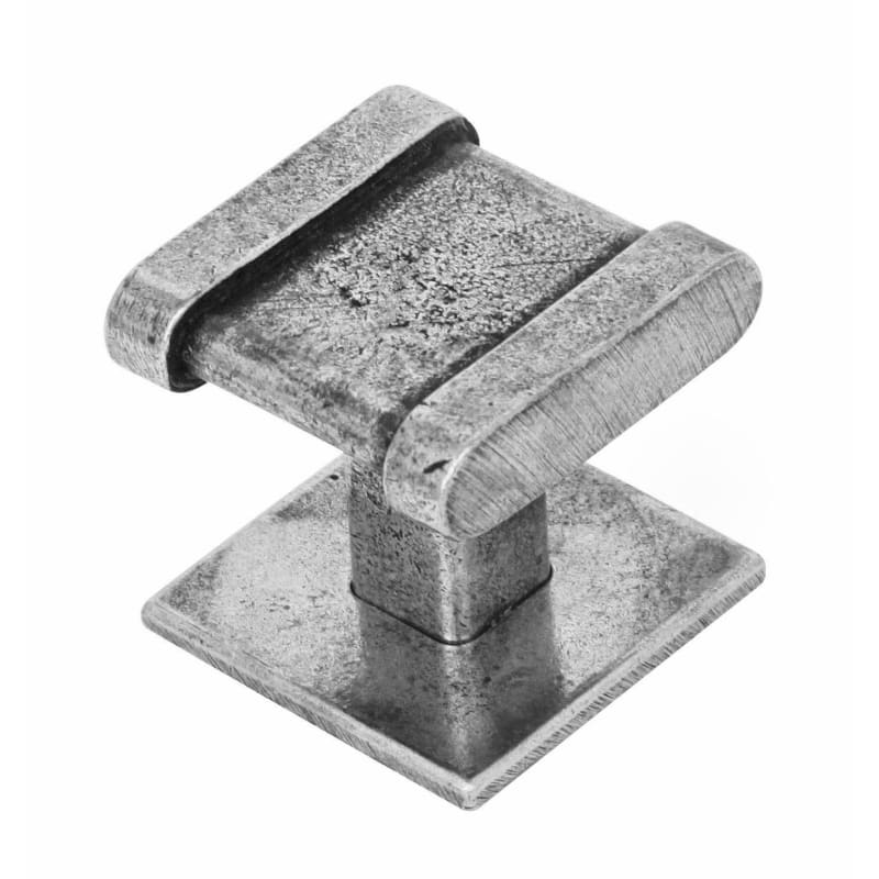 Ashley Norton Belmont Pewter Cabinet Knob with Backplate - Pewter