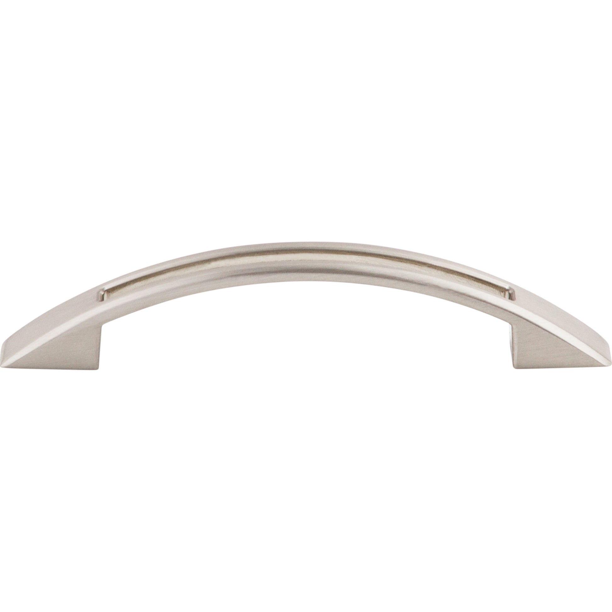 Top Knobs Tango Cut Out Bar Pull - 3 3/4" CTC - Brushed Satin Nickel