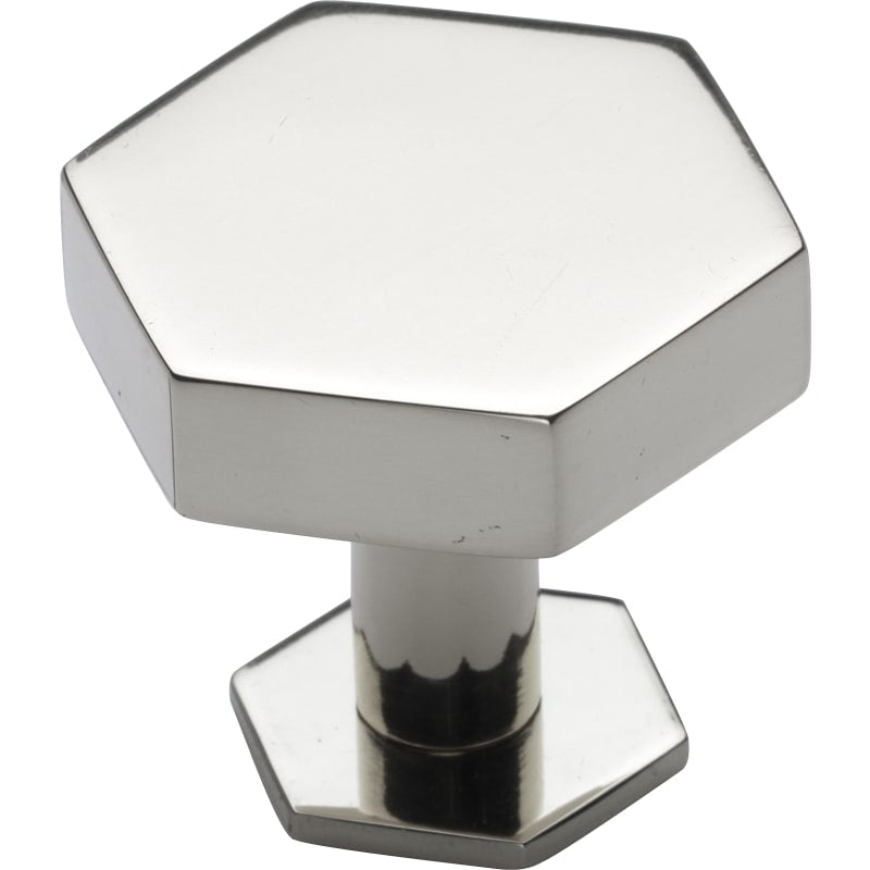 Modern Hex Cabinet Knob with Rosette