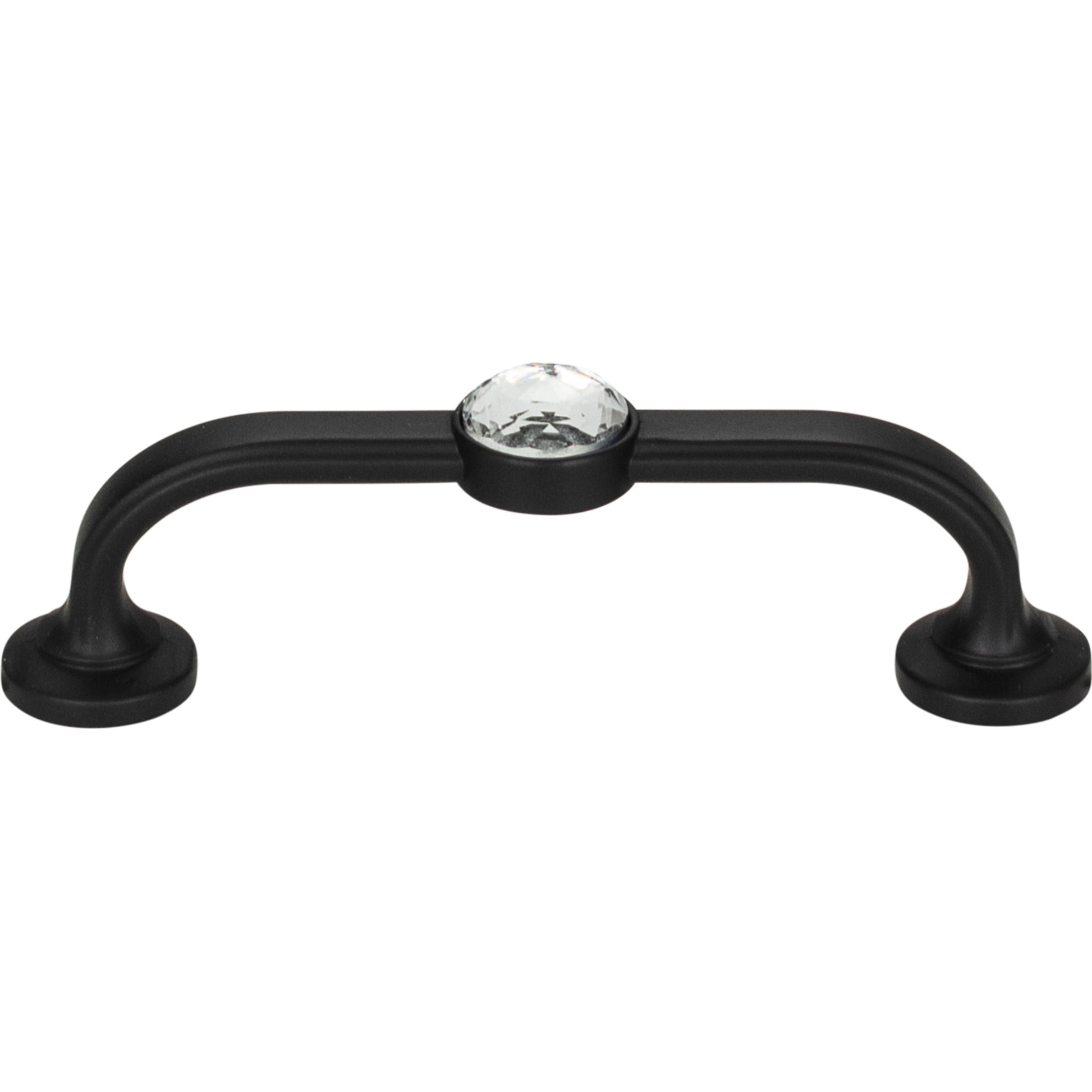 Atlas Legacy Crystal 3" Center to Center Bar Pull (344) - Matte Black