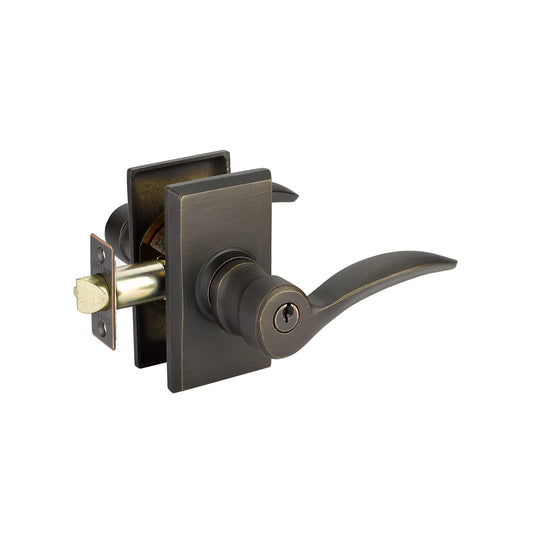 Durango Key In Lever – keyed, Medium Bronze