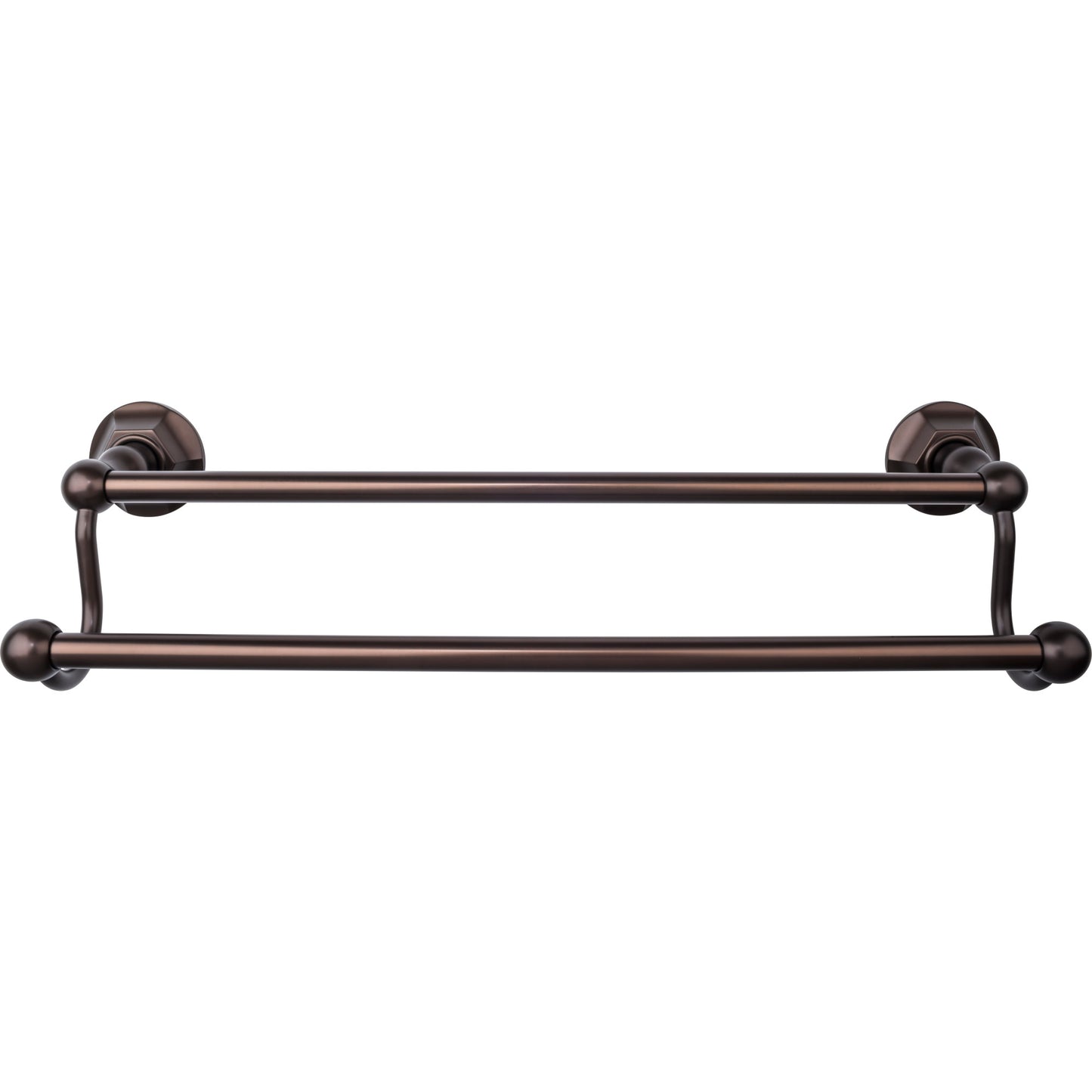 Top Knobs TOP BATH (R) Edwardian Bath Double 20 1/2" Wall Mounted  Towel Bar - Oil Rubbed Bronze