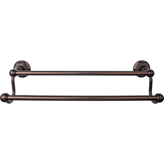 Top Knobs TOP BATH (R) Edwardian Bath Double 20 1/2" Wall Mounted  Towel Bar - Oil Rubbed Bronze