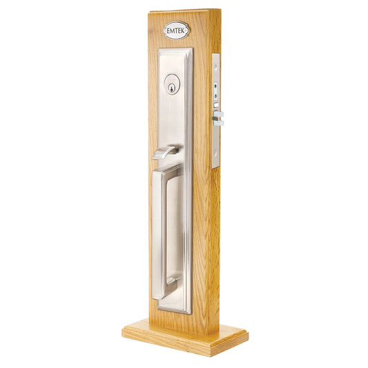 Melrose Full Length Mortise Entry Set – Satin Nickel