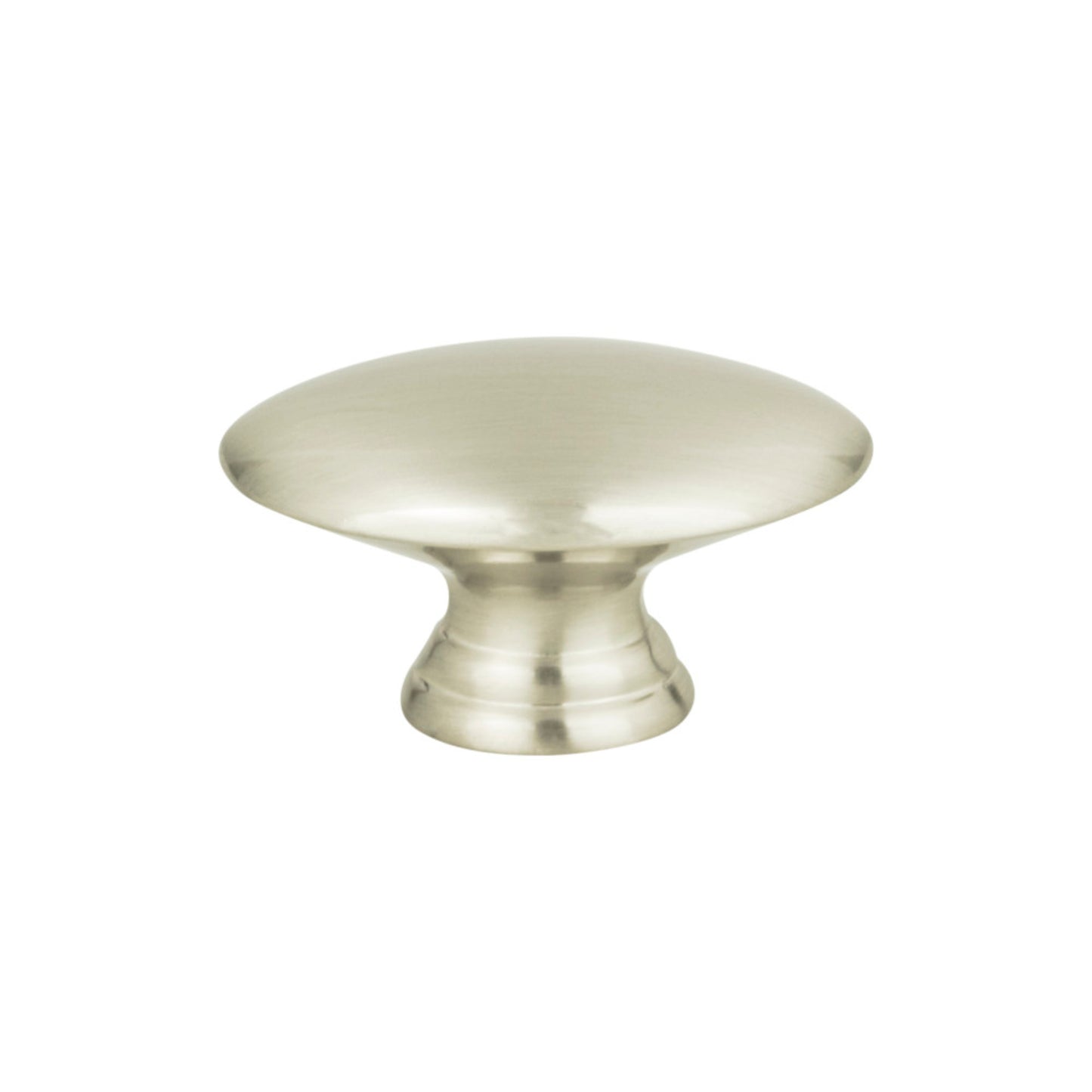 Atlas Egg 1 1/2" Length Oval Knob (A817) - Brushed Nickel