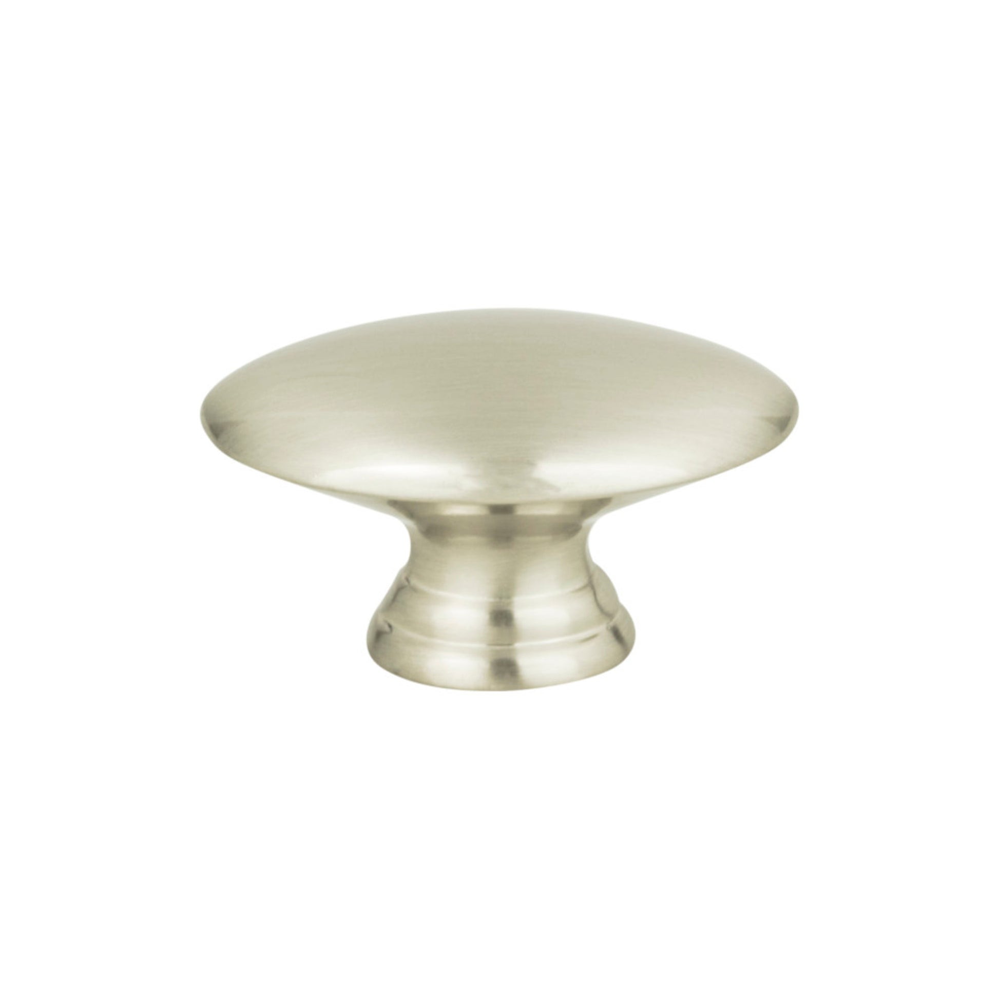 Atlas Egg 1 1/2" Length Oval Knob (A817) - Brushed Nickel