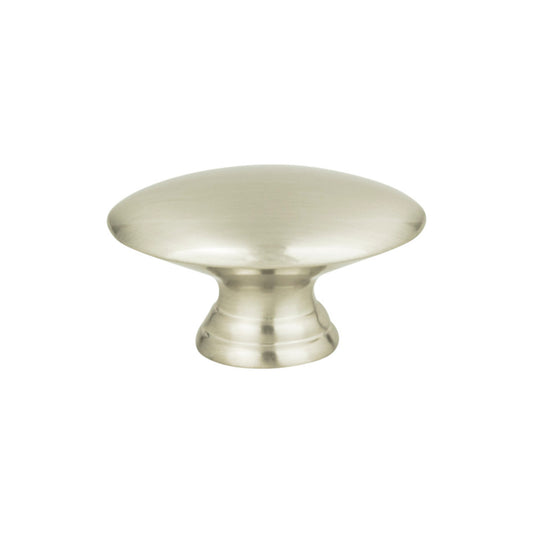 Atlas Egg 1 1/2" Length Oval Knob (A817) - Brushed Nickel