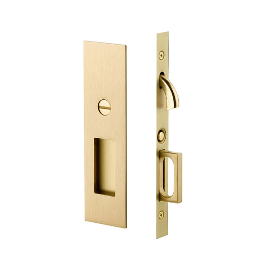 Narrow Modern Rectangular Pocket Door Mortise Lock