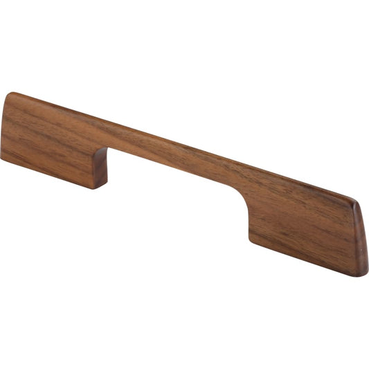 Ashley Norton Sleek Designer Wood Cabinet Pull - 6 5/16" CTC - Walnut (Lacquered)