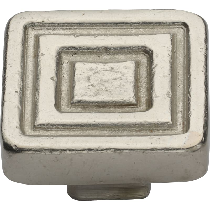 Ashley Norton Rustic Deco Cabinet Knob - 1 1/2" - White Bronze