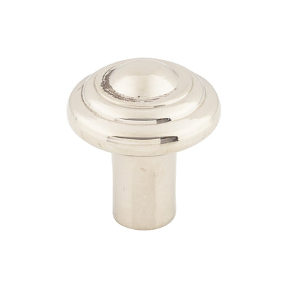 Top Knobs Aspen Ii Button Round Knob - 1 1/4" Dia. - Brushed Satin Nickel