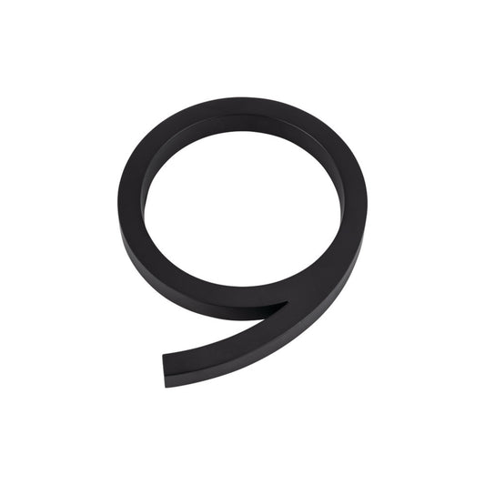 Atlas Modern Avalon 6" H  House Number (AVN9-L) - Matte Black