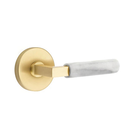 SELECT L-Square White Marble Lever