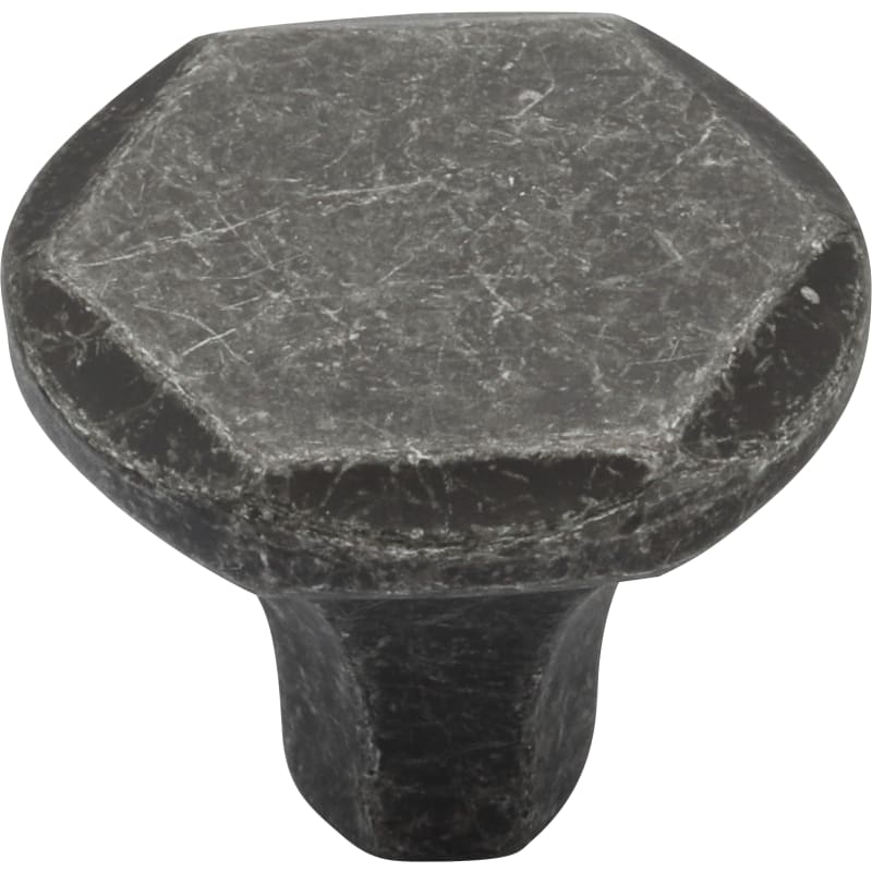 Ashley Norton Parisian Hex Cabinet Knob - Vintage Black Iron