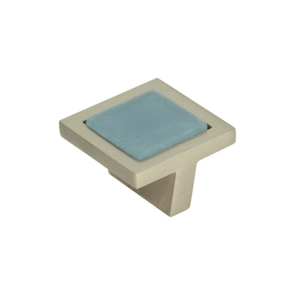 Atlas Spa Length Square Knob - Brushed Nickel