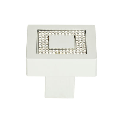 Atlas Crystal Length Square Knob