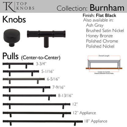 Top Knobs Burnham Length Round Knob
