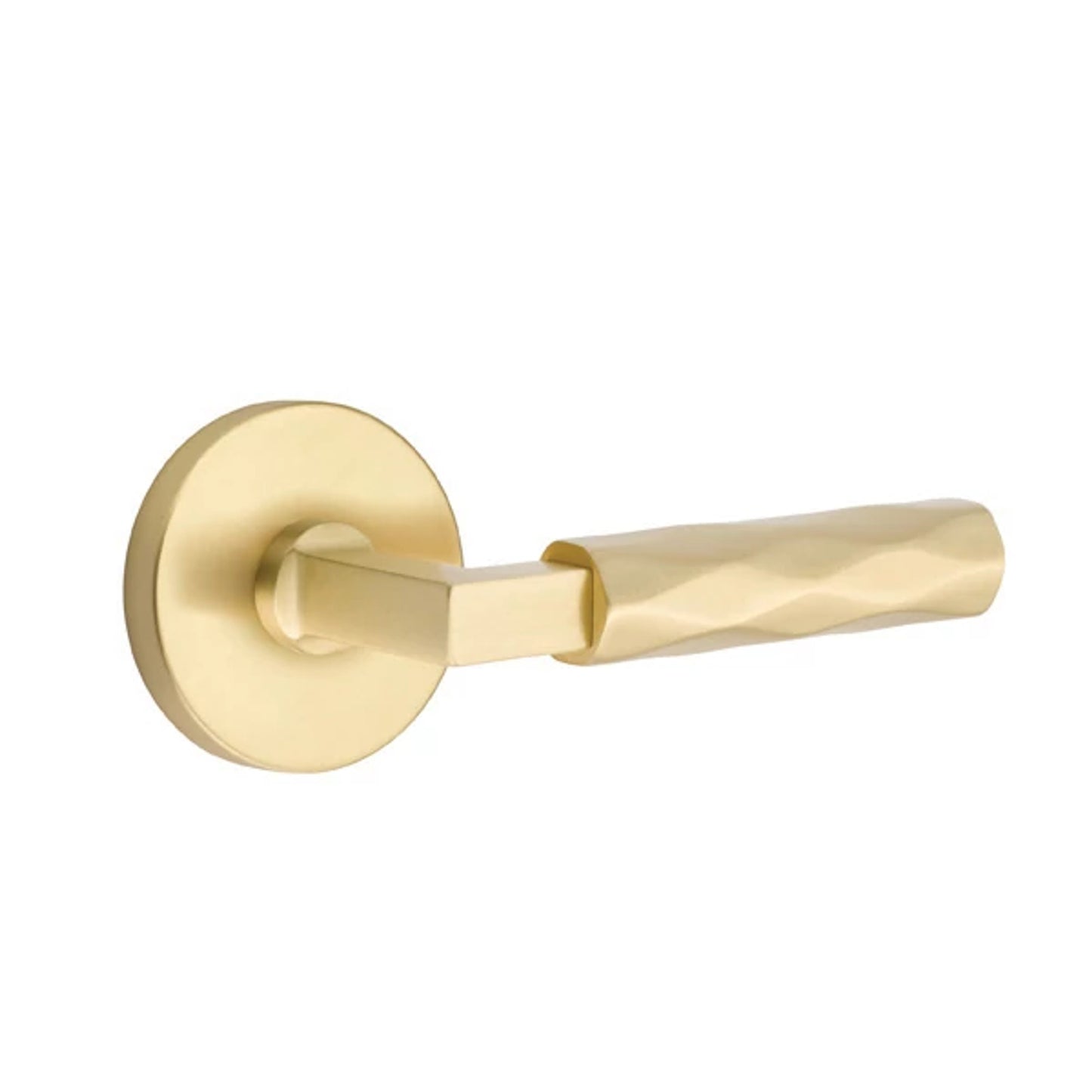 SELECT Key In L-Square Tribeca Lever – satin-brass
