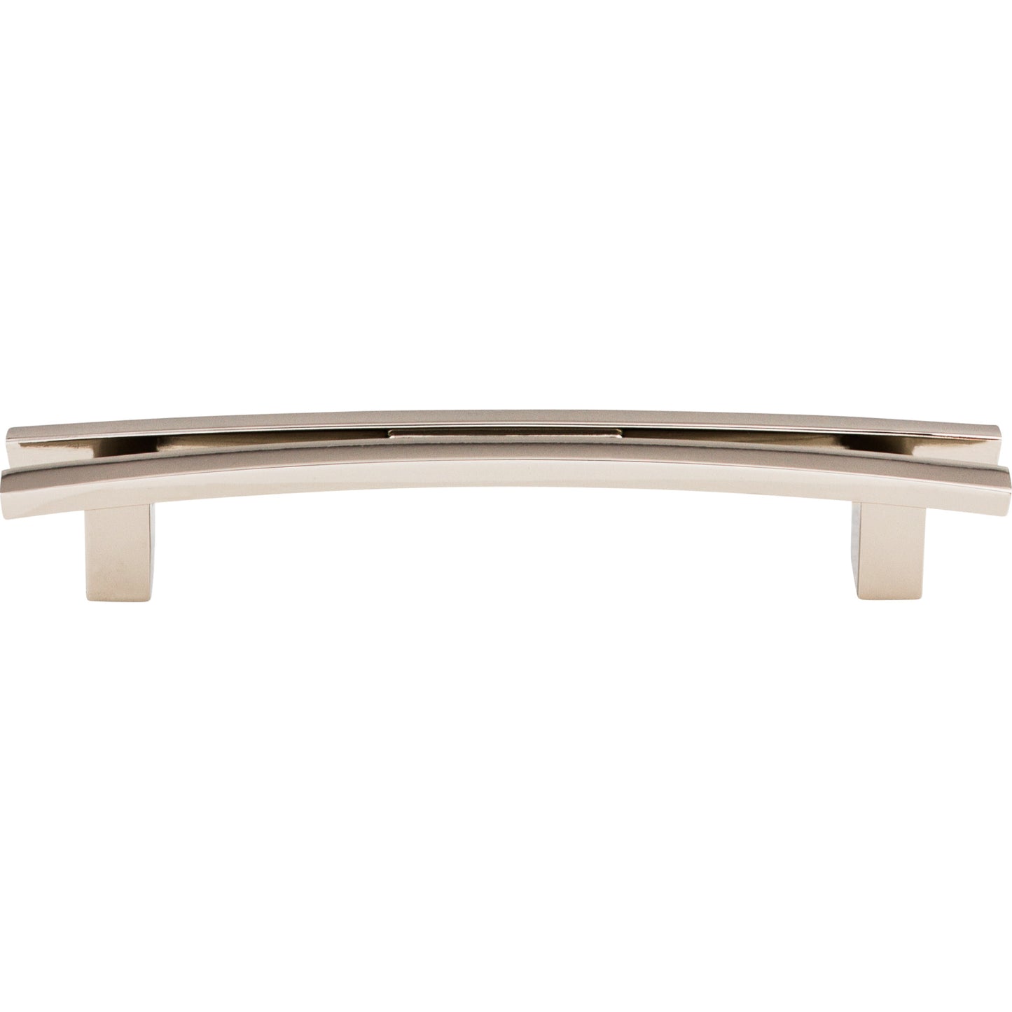 Top Knobs Flared 5" Center to Center Bar Pull - Polished Nickel
