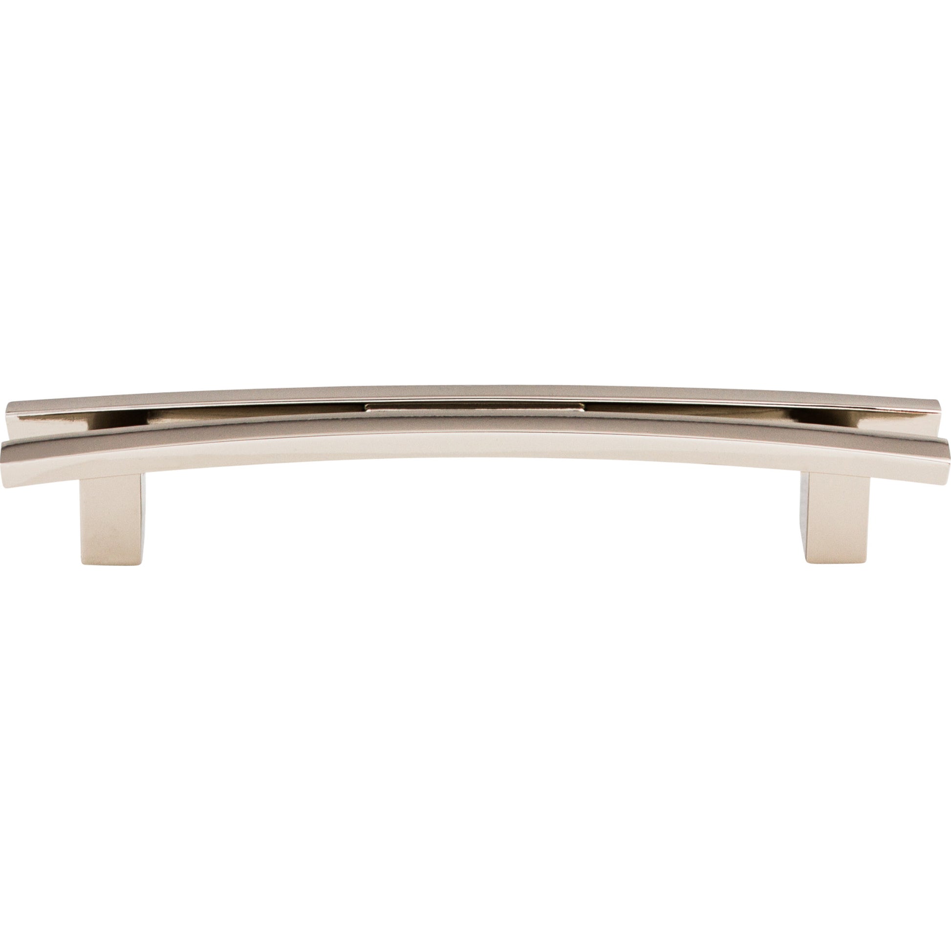Top Knobs Flared 5" Center to Center Bar Pull - Polished Nickel