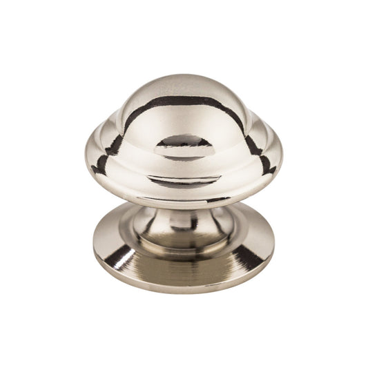 Top Knobs Empress Round Knob - Brushed Satin Nickel