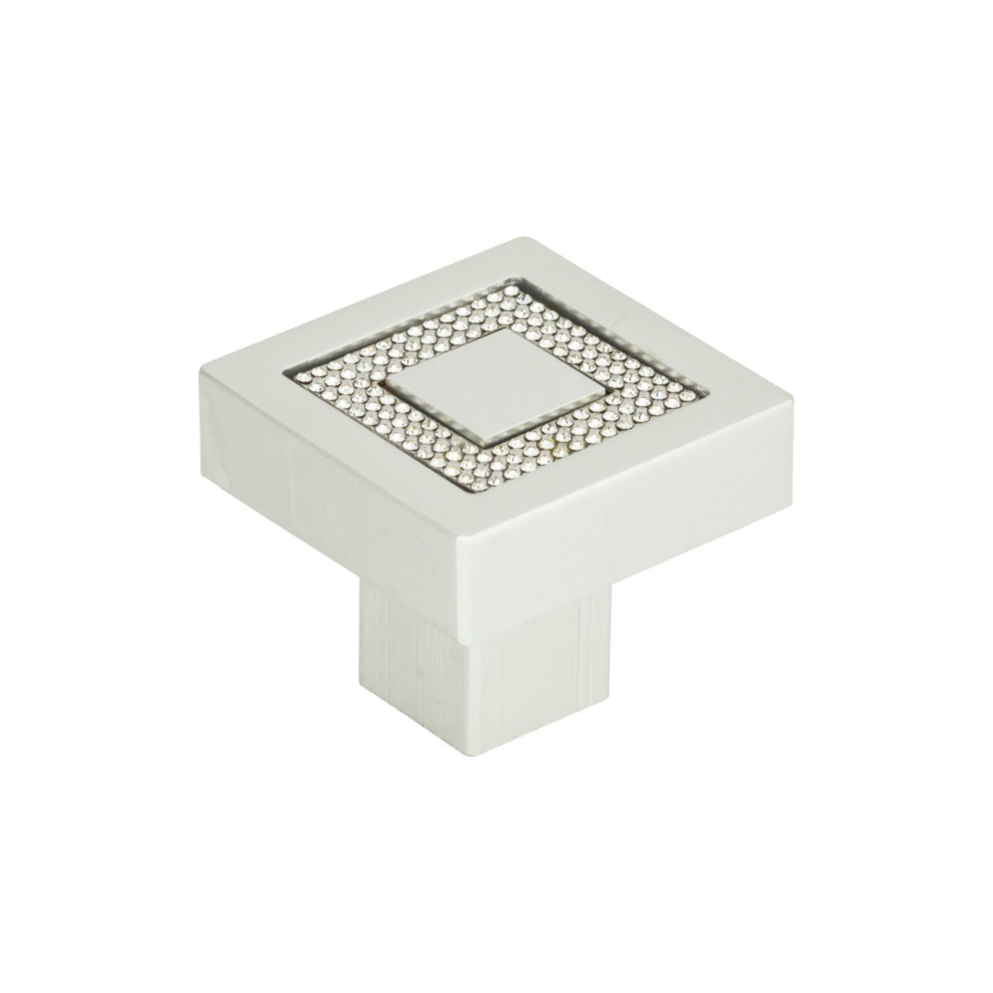 Atlas Crystal Length Square Knob