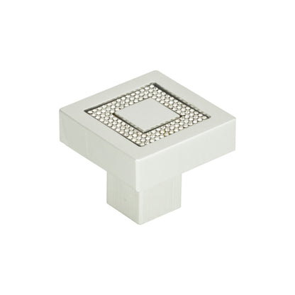 Atlas Crystal Length Square Knob