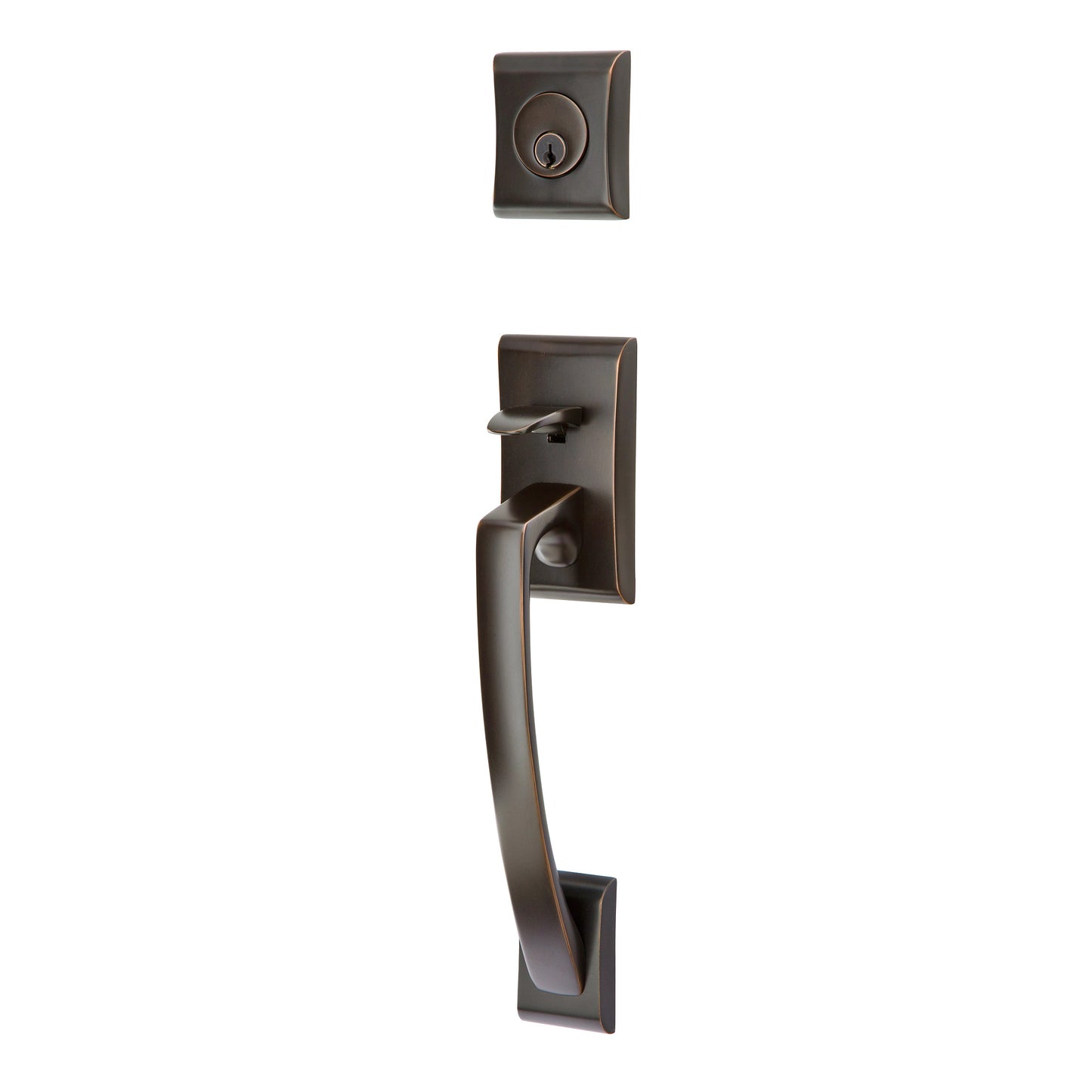 Ares Sectional Tubular Entry Set – Oil Rubbed Bronze