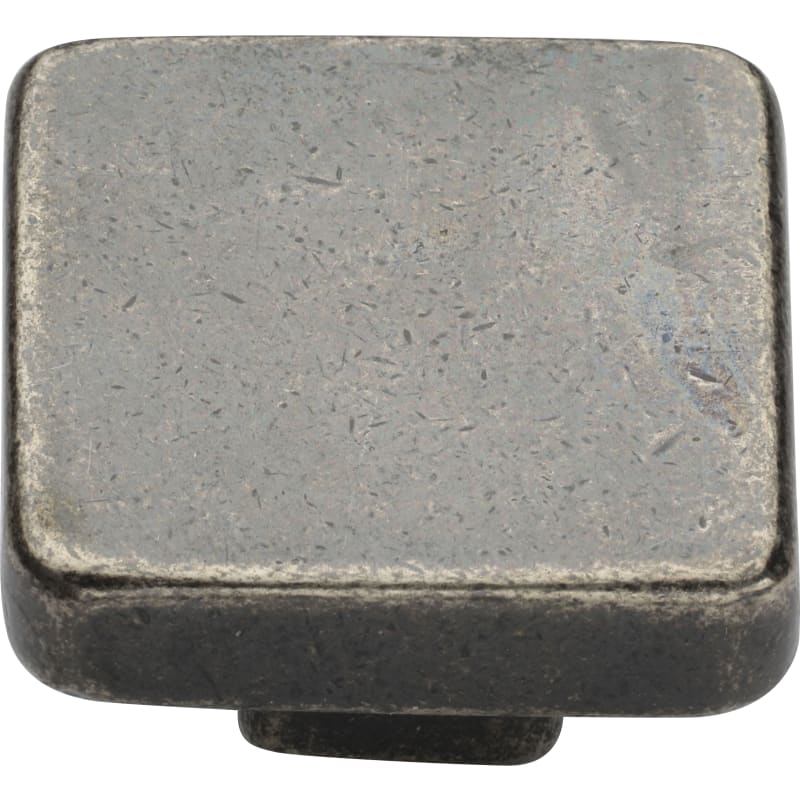 Ashley Norton Square Rustic Cabinet Knob - 1 1/2" - White Medium