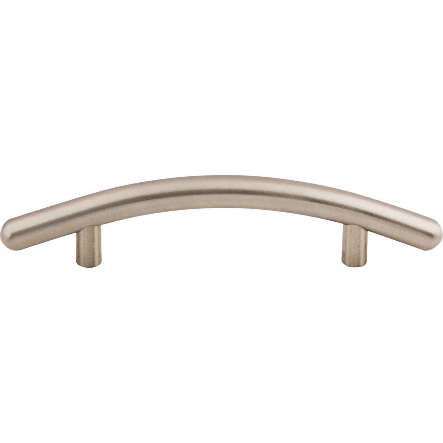 Top Knobs Curved Bar Pull - 3 3/4" CTC - Brushed Satin Nickel