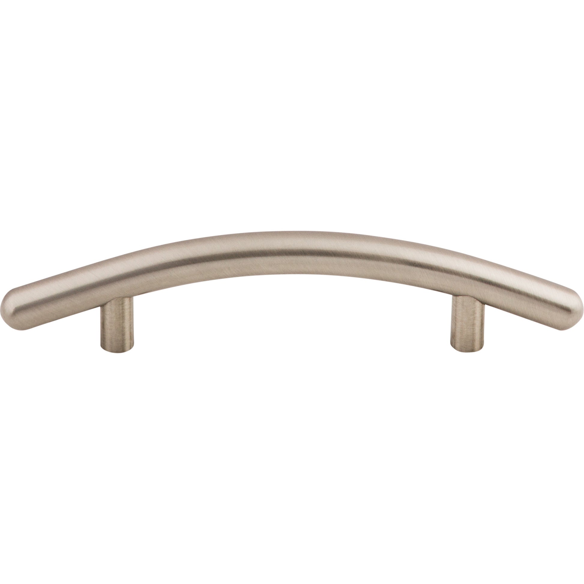 Top Knobs Curved Bar Pull - 3 3/4" CTC - Brushed Satin Nickel