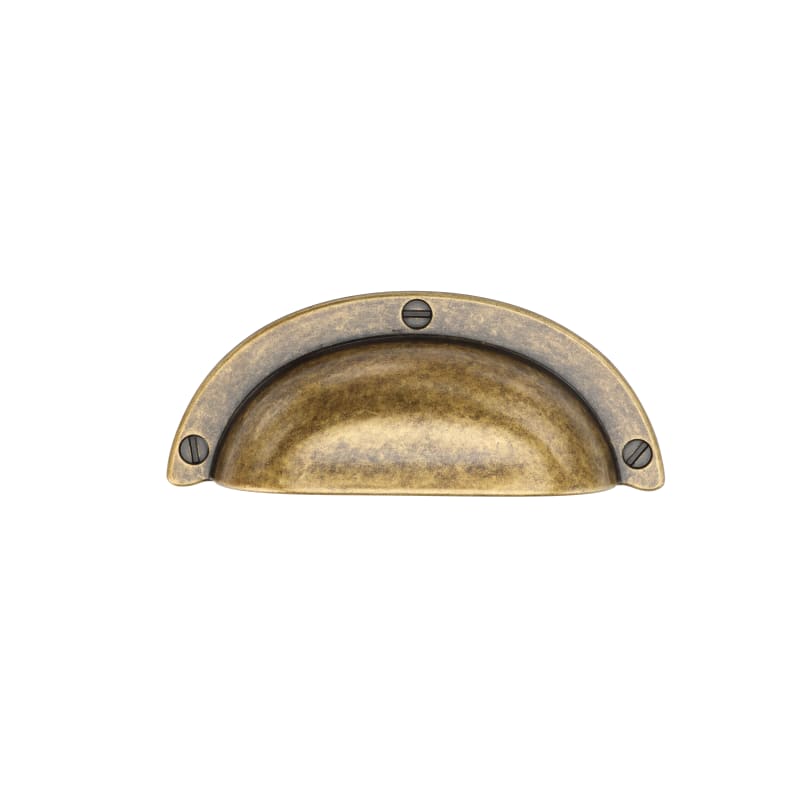 Classic Cup Bin Pull with Faux Screws