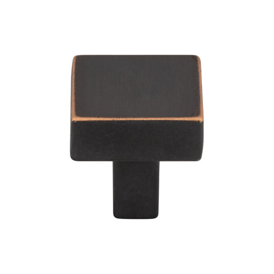 Top Knobs Channing 1 1/16" Length Square Knob - Umbrio