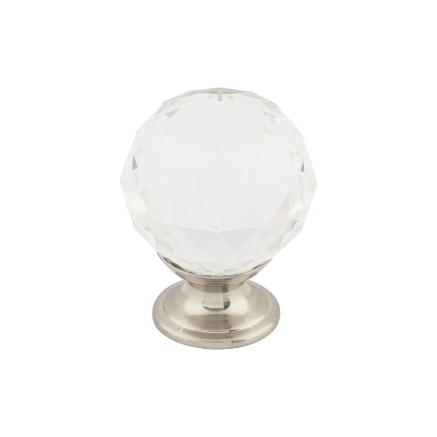 Top Knobs Clear Crystal Diameter Round Knob