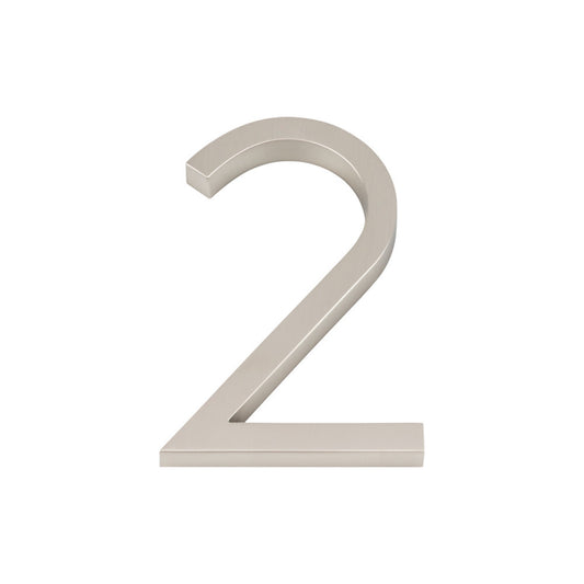 Atlas Modern Avalon 6" H  House Number (AVN2-L) - Brushed Nickel