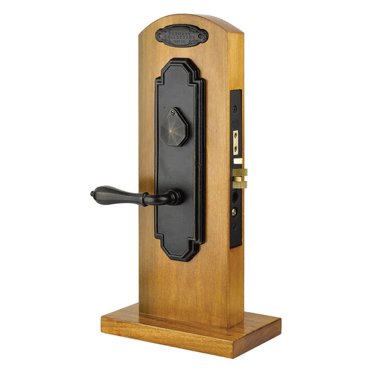 Octagon Knob-by-Knob / Lever-by-Lever Mortise Entry Set – Medium Bronze