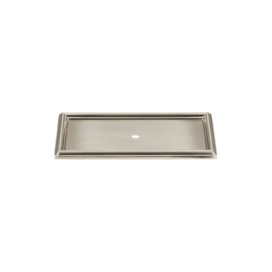 Atlas Campaign Rope Knob Backplate (379) - Brushed Nickel