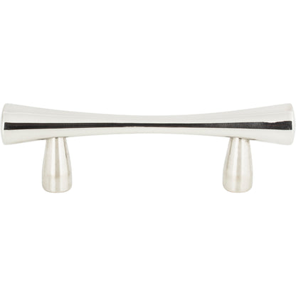 Atlas Fluted Bar Pull - 2 1/2" CTC - Polished Stainless Steel