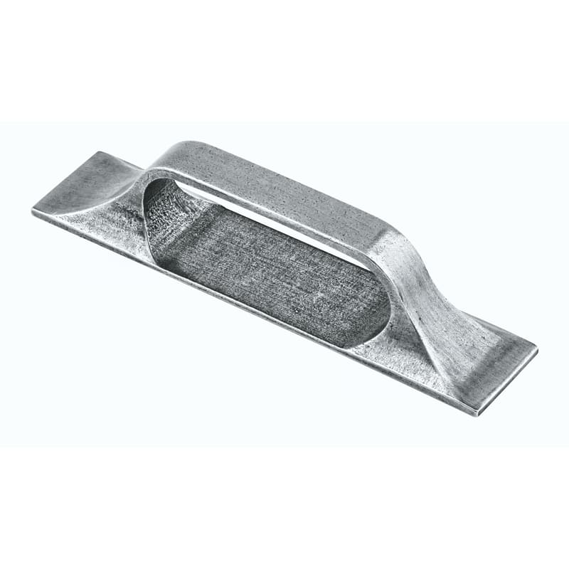 Ashley Norton Classic Pewter Cabinet Pull with Backplate - Pewter