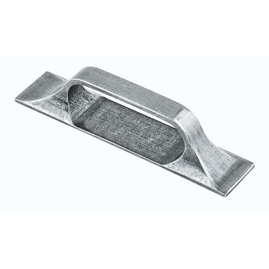 Ashley Norton Classic Pewter Cabinet Pull with Backplate - Pewter