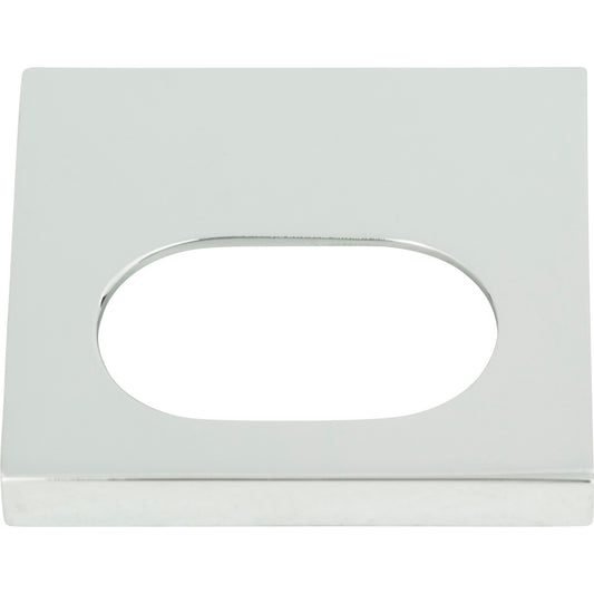 Atlas Modern Square Finger Pull - 1 1/4" CTC - Brushed Nickel