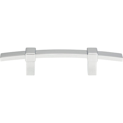 Atlas Buckle Up Bar Pull - 3" CTC - Brushed Nickel