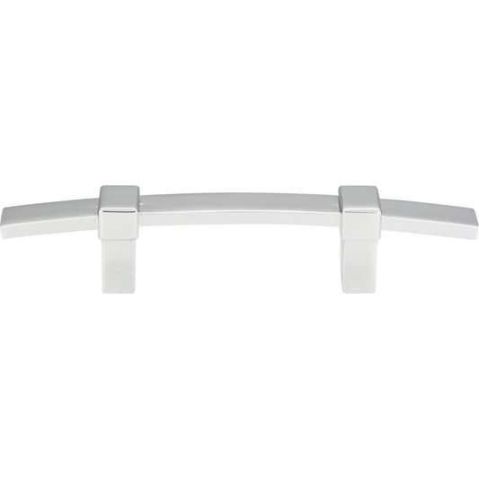 Atlas Buckle Up Bar Pull - 3" CTC - Brushed Nickel