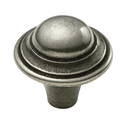 Ashley Norton Saturn Pewter Cabinet Knob - Pewter
