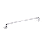 Appliance Pull, Square Bases, Polished Chrome, 15” cc