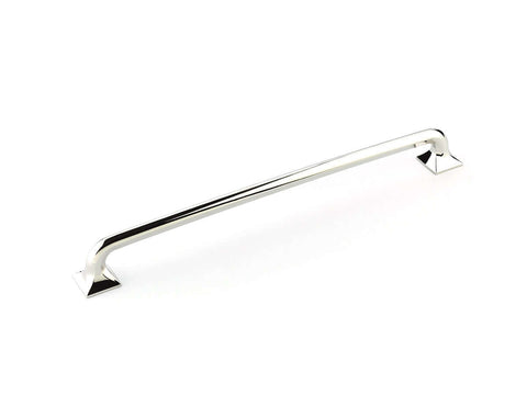 Appliance Pull, Square Bases, Polished Nickel, 15” cc