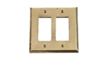 Caste Bronze Switch Plates Double Rocker